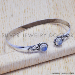 Black Onyx 925 Sterling Silver Bangles (SJWB-99) Black Onyx 925 Sterling Silver Bangles (SJWB-99)