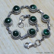 Malachite 925 Sterling Silver Bracelet (SJWBR-12)