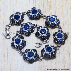 Sapphire 925 Sterling Silver Bracelet (SJWBR-121) Sapphire 925 Sterling Silver Bracelet (SJWBR-121)