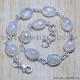 Rainbow Moonstone 925 Sterling Silver Bracelet (SJWBR-127) Rainbow Moonstone 925 Sterling Silver Bracelet (SJWBR-127)
