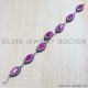 Ruby 925 Sterling Silver Bracelet (SJWBR-128) Ruby 925 Sterling Silver Bracelet (SJWBR-128)