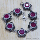 Ruby 925 Sterling Silver Bracelet (SJWBR-129) Ruby 925 Sterling Silver Bracelet (SJWBR-129)