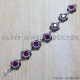 Ruby 925 Sterling Silver Bracelet (SJWBR-129) Ruby 925 Sterling Silver Bracelet (SJWBR-129)