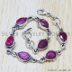 Ruby 925 Sterling Silver Bracelet (SJWBR-13)