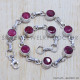 Ruby 925 Sterling Silver Bracelet (SJWBR-132) Ruby 925 Sterling Silver Bracelet (SJWBR-132)