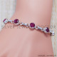 Ruby 925 Sterling Silver Bracelet (SJWBR-132) Ruby 925 Sterling Silver Bracelet (SJWBR-132)