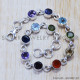 Blue Topaz 925 Sterling Silver Bracelet (SJWBR-136) Blue Topaz 925 Sterling Silver Bracelet (SJWBR-136)