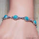 Turquoise 925 Sterling Silver Bracelet (SJWBR-14)