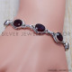 Garnet 925 Sterling Silver Bracelet (SJWBR-144) Garnet 925 Sterling Silver Bracelet (SJWBR-144)