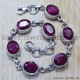 Ruby 925 Sterling Silver Bracelet (SJWBR-149) Ruby 925 Sterling Silver Bracelet (SJWBR-149)