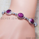 Ruby 925 Sterling Silver Bracelet (SJWBR-149) Ruby 925 Sterling Silver Bracelet (SJWBR-149)