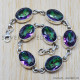 Mystic Topaz 925 Sterling Silver Bracelet (SJWBR-151) Mystic Topaz 925 Sterling Silver Bracelet (SJWBR-151)