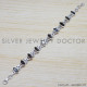 Smoky Quartz 925 Sterling Silver Bracelet (SJWBR-152) Smoky Quartz 925 Sterling Silver Bracelet (SJWBR-152)