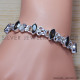 Smoky Quartz 925 Sterling Silver Bracelet (SJWBR-152) Smoky Quartz 925 Sterling Silver Bracelet (SJWBR-152)