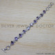 Amethyst 925 Sterling Silver Bracelet (SJWBR-153) Amethyst 925 Sterling Silver Bracelet (SJWBR-153)