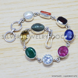 Ruby 925 Sterling Silver Bracelet (SJWBR-159) Ruby 925 Sterling Silver Bracelet (SJWBR-159)