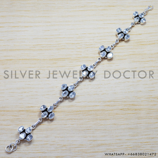 925 Sterling Silver Bracelet (SJWBR-171) 925 Sterling Silver Bracelet (SJWBR-171)
