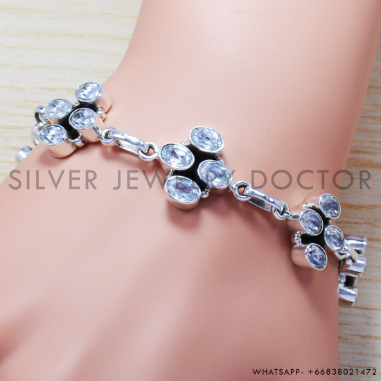 925 Sterling Silver Bracelet (SJWBR-171) 925 Sterling Silver Bracelet (SJWBR-171)