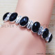 Black Onyx 925 Sterling Silver Bracelet (SJWBR-172) Black Onyx 925 Sterling Silver Bracelet (SJWBR-172)