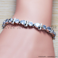 925 Sterling Silver Bracelet (SJWBR-173) 925 Sterling Silver Bracelet (SJWBR-173)