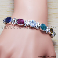 925 Sterling Silver Bracelet (SJWBR-175) 925 Sterling Silver Bracelet (SJWBR-175)