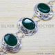 Green Onyx 925 Sterling Silver Bracelet (SJWBR-176) Green Onyx 925 Sterling Silver Bracelet (SJWBR-176)