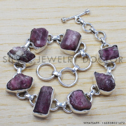 Ruby 925 Sterling Silver Bracelet (SJWBR-177) Ruby 925 Sterling Silver Bracelet (SJWBR-177)