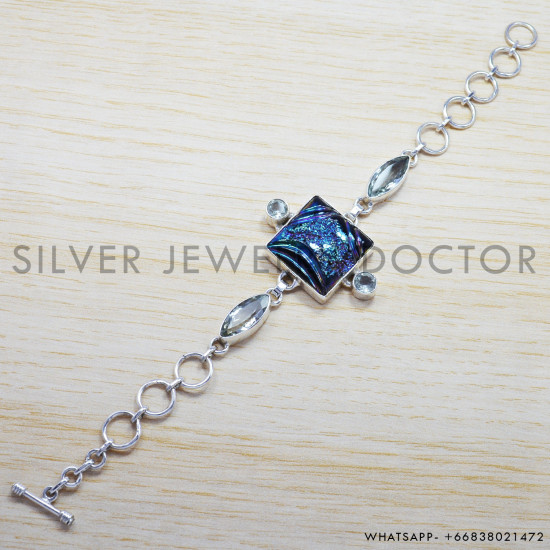 Pearl 925 Sterling Silver Bracelet (SJWBR-179) Pearl 925 Sterling Silver Bracelet (SJWBR-179)