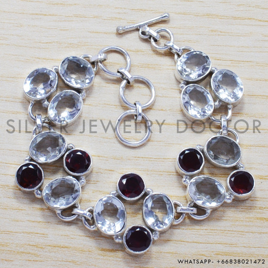925 Sterling Silver Bracelet (SJWBR-183) 925 Sterling Silver Bracelet (SJWBR-183)