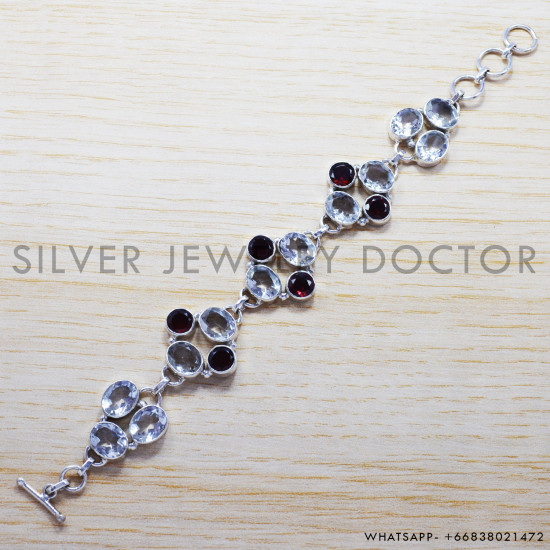 925 Sterling Silver Bracelet (SJWBR-183) 925 Sterling Silver Bracelet (SJWBR-183)