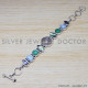 Rose Quartz 925 Sterling Silver Bracelet (SJWBR-186) Rose Quartz 925 Sterling Silver Bracelet (SJWBR-186)