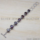 Garnet 925 Sterling Silver Bracelet (SJWBR-188)