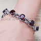 Garnet 925 Sterling Silver Bracelet (SJWBR-188)