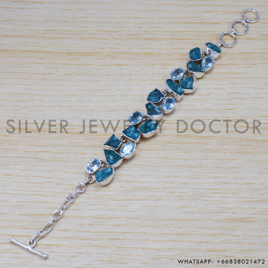 925 Sterling Silver Bracelet (SJWBR-194) 925 Sterling Silver Bracelet (SJWBR-194)