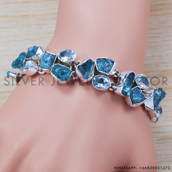 925 Sterling Silver Bracelet (SJWBR-194) 925 Sterling Silver Bracelet (SJWBR-194)