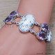 Amethyst 925 Sterling Silver Bracelet (SJWBR-195)