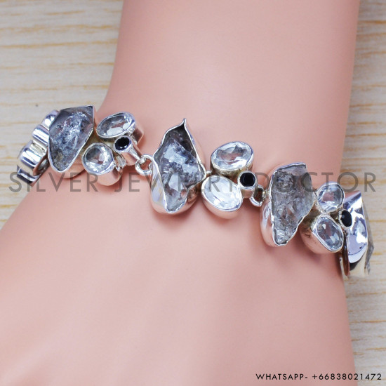 925 Sterling Silver Bracelet (SJWBR-196) 925 Sterling Silver Bracelet (SJWBR-196)