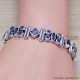 Amethyst 925 Sterling Silver Bracelet (SJWBR-200) Amethyst 925 Sterling Silver Bracelet (SJWBR-200)