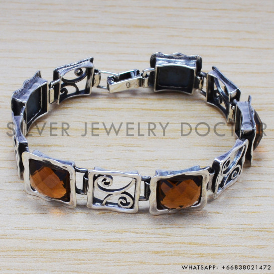 925 Sterling Silver Bracelet (SJWBR-201) 925 Sterling Silver Bracelet (SJWBR-201)