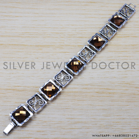 925 Sterling Silver Bracelet (SJWBR-201) 925 Sterling Silver Bracelet (SJWBR-201)