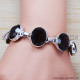 Smoky Quartz 925 Sterling Silver Bracelet (SJWBR-203) Smoky Quartz 925 Sterling Silver Bracelet (SJWBR-203)