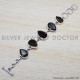 Smoky Quartz 925 Sterling Silver Bracelet (SJWBR-206) Smoky Quartz 925 Sterling Silver Bracelet (SJWBR-206)