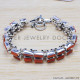 Carnelian 925 Sterling Silver Bracelet (SJWBR-207) Carnelian 925 Sterling Silver Bracelet (SJWBR-207)