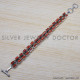 Carnelian 925 Sterling Silver Bracelet (SJWBR-207) Carnelian 925 Sterling Silver Bracelet (SJWBR-207)