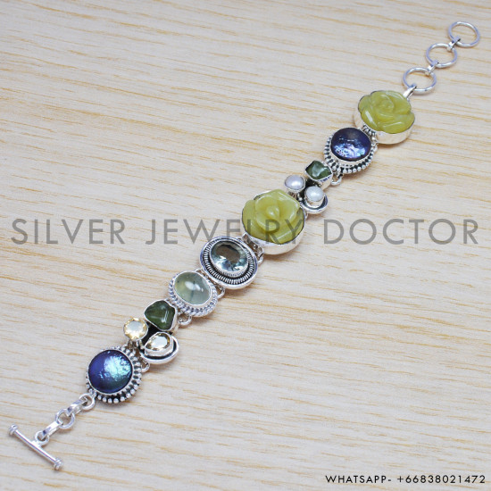 925 Sterling Silver Bracelet (SJWBR-209)