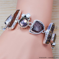 925 Sterling Silver Bracelet (SJWBR-214) 925 Sterling Silver Bracelet (SJWBR-214)