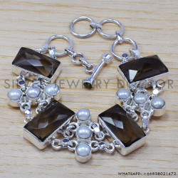 Pearl 925 Sterling Silver Bracelet (SJWBR-218) Pearl 925 Sterling Silver Bracelet (SJWBR-218)