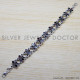 Garnet 925 Sterling Silver Bracelet (SJWBR-219) Garnet 925 Sterling Silver Bracelet (SJWBR-219)
