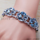 Blue Topaz 925 Sterling Silver Bracelet (SJWBR-220) Blue Topaz 925 Sterling Silver Bracelet (SJWBR-220)