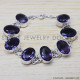 Amethyst 925 Sterling Silver Bracelet (SJWBR-222) Amethyst 925 Sterling Silver Bracelet (SJWBR-222)